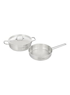 كوركماز Set of 11 Pieces Korkmaz Alfa Stainless Steel Cookware  2Xl Size Silver  - Image 1