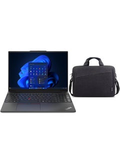ThinkPad E16 Laptop With 16-Inch Display, Core Ultra 7 155H Processor/16GB RAM/1TB SSD/Intel Arc Graphics/Windows 11 Pro + Lenovo 15.6" Laptop Bag English Black