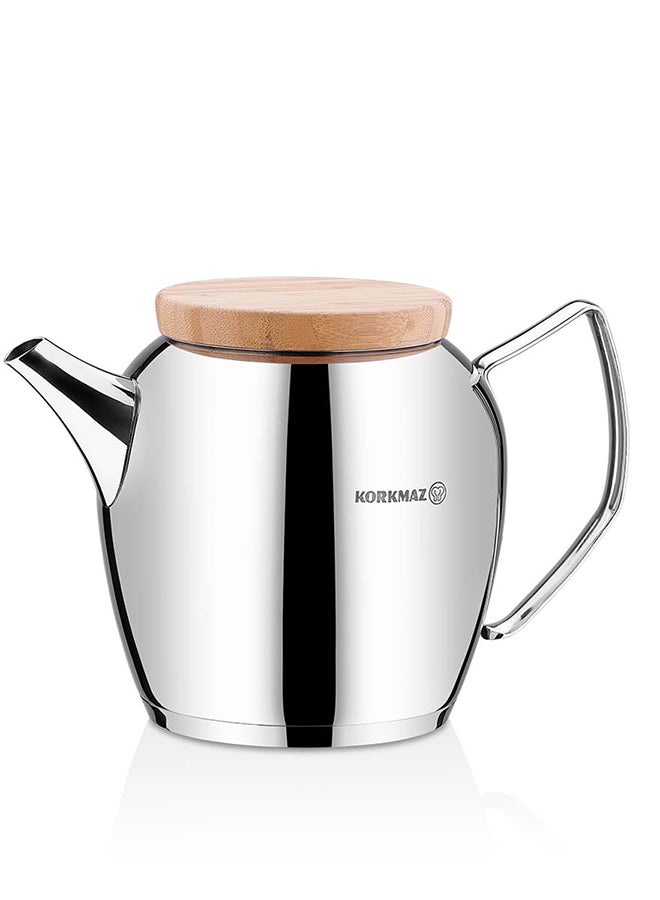 Montana Tea Pot 2.3L | Stainless Steel Tea Pot | Silver - KA025 Silver 2.3Liters Silver 2.3Liters