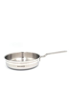 كوركماز Korkmaz Astra Frying Pan, 2.7 Liter Capacity Silver 24X6 cmcm  - Image 3
