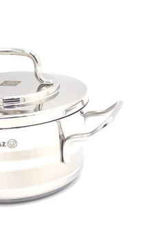 كوركماز Korkmaz Astra Stainless Steel Pot, 1.8 Liter Capacity High Polished 16X9 Cmcm  - Image 2