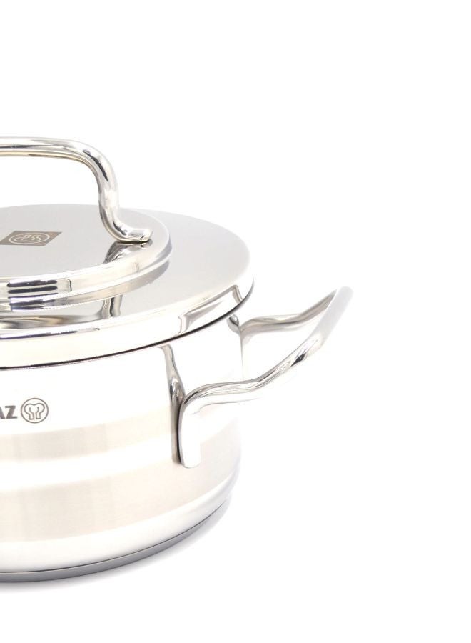 Korkmaz Korkmaz Astra Stainless Steel Pot, 1.8 Liter Capacity High Polished 16X9 Cmcm  - Image 2