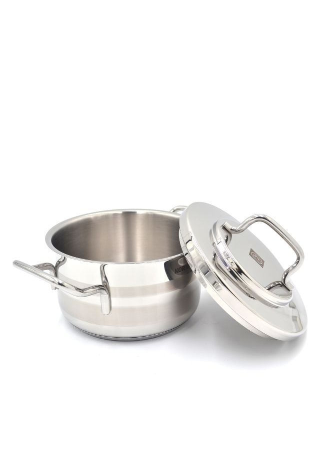Korkmaz Korkmaz Astra Stainless Steel Pot, 1.8 Liter Capacity High Polished 16X9 Cmcm  - Image 4