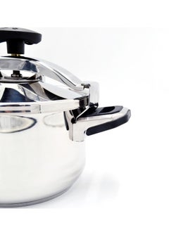 كوركماز Korkmaz Pressa  Stainless Steel Pressure Cooker 7L | Aluminium Capsul Base Turkish Pressure Cooker with Heavy Lid |  Induction Base Cooker Stainless Steel  - Image 2