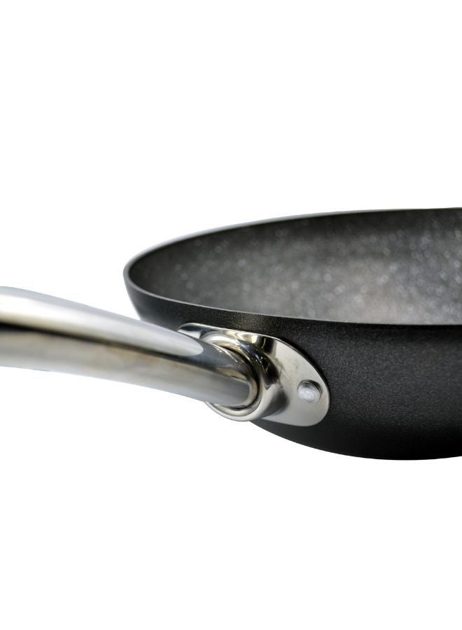 كوركماز Proline Nero Wok Induction Compatible Non-Stick Pan With Marble Coating Forged Aluminum Cookware Black 30x8.6 cmcm  - Image 5