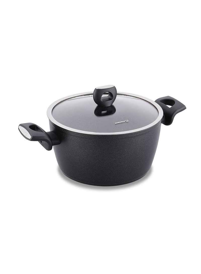 Korkmaz Nora Non-Stick Granite Casserole 7.2 lt Black 7.2 ltcm 