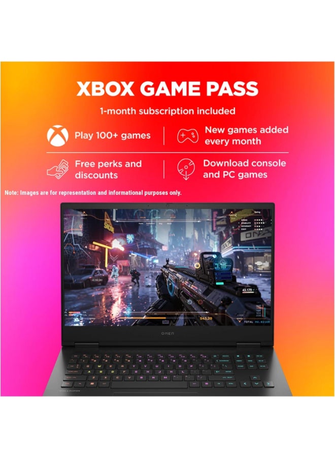 HP OMEN Gaming (Upgraded Version) Laptop With 16.1-Inch Display, Core i7-13620H Processor/64GB RAM/2TB SSD/NVIDIA GeForce RTX 4060 Graphics/Windows 11 Home English Black  - Image 2