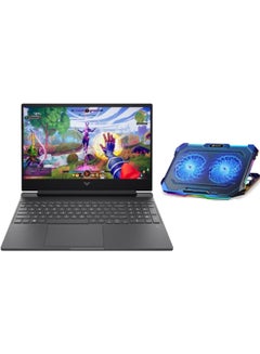 HP VICTUS 16-S1023 Laptop With 16.1-Inch Display, AMD Ryzen 7 8845HS Processor/16GB RAM/1TB SSD/8GB NVIDIA GeForce RTX 4070 Graphics/Windows 11 Home English Mica Silver  - Image 1