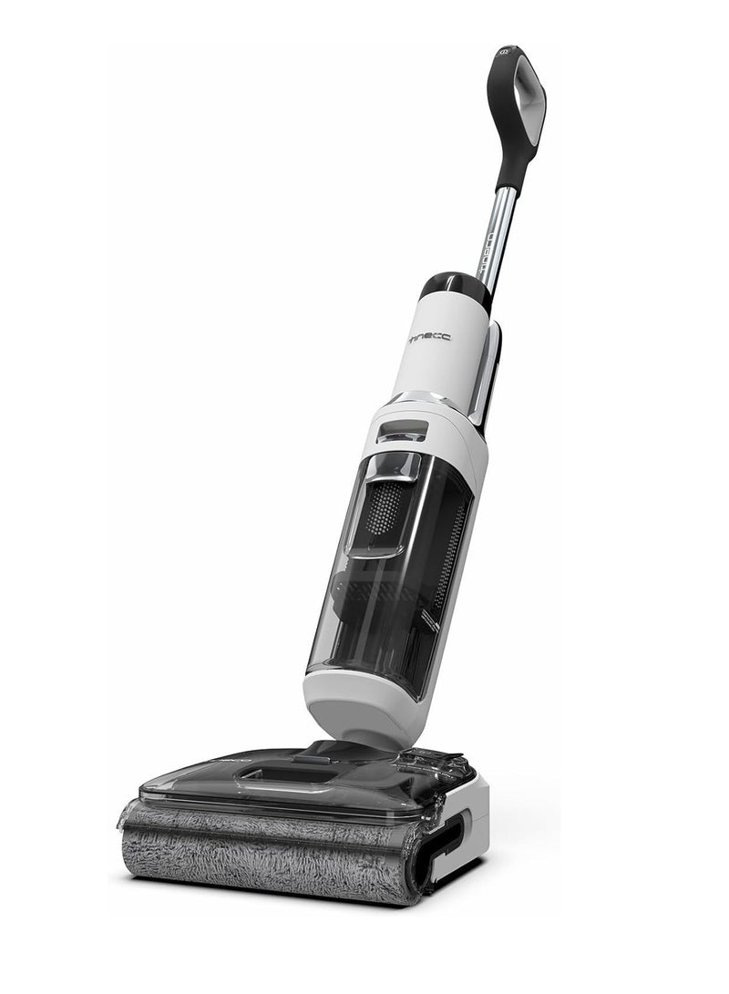 Tineco - Tineco Floor One S6 Stretch Wet and Dry Cordless Vacuum Cleaner and Mop with 180 Degree Lay Flat Design, 220w with Triple Edge cleaning, iLoop Smart Sensor Technology with FlashDry Self Cleaning 220 W Tineco S6 white and black - Image 1