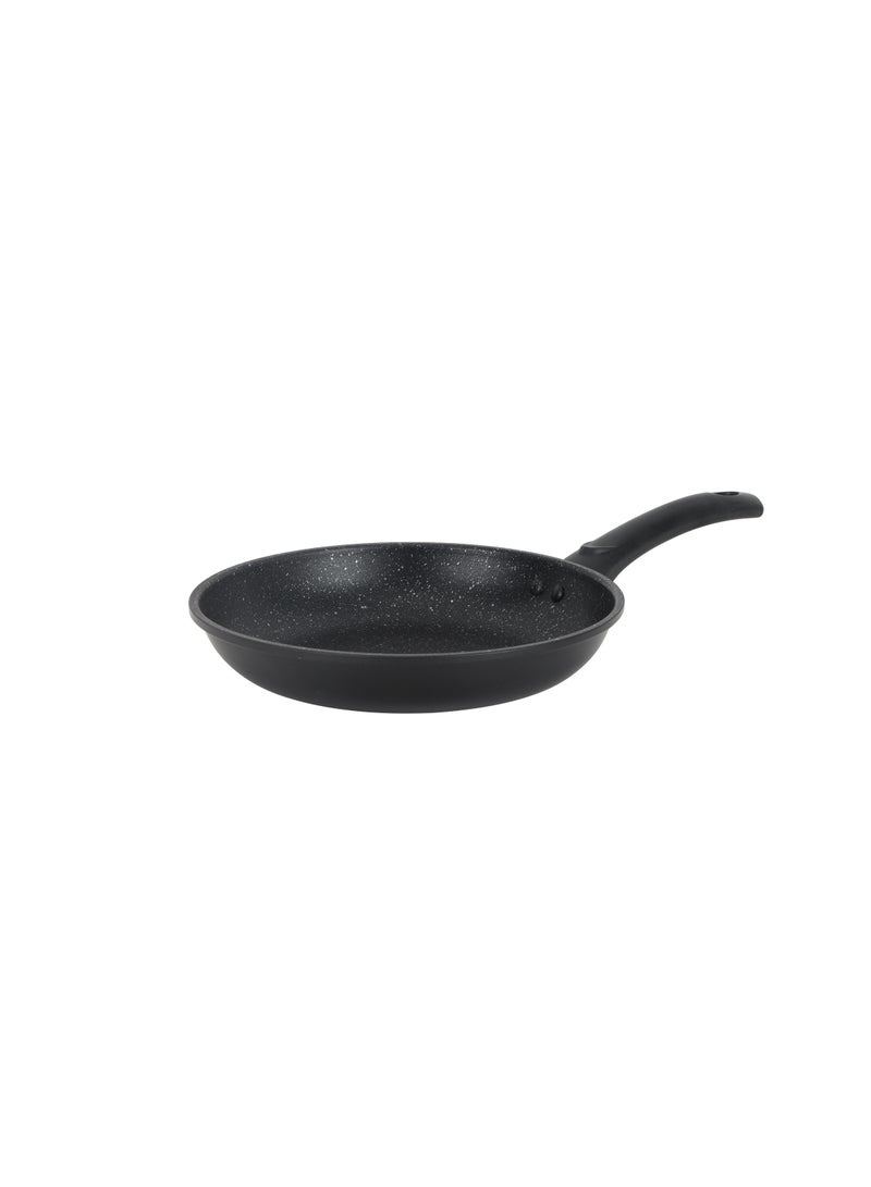 Royalford Royalford Aurora 6-piece Forged Aluminum Cookware Set- RF12628/ Durable Nonstick Granite Coating with 5-Layer Construction, Dot Induction Bottom and Glass Lid/ Includes Kadai, Casserole, Saucepan, Fry Pan Black Largecm  - Image 2