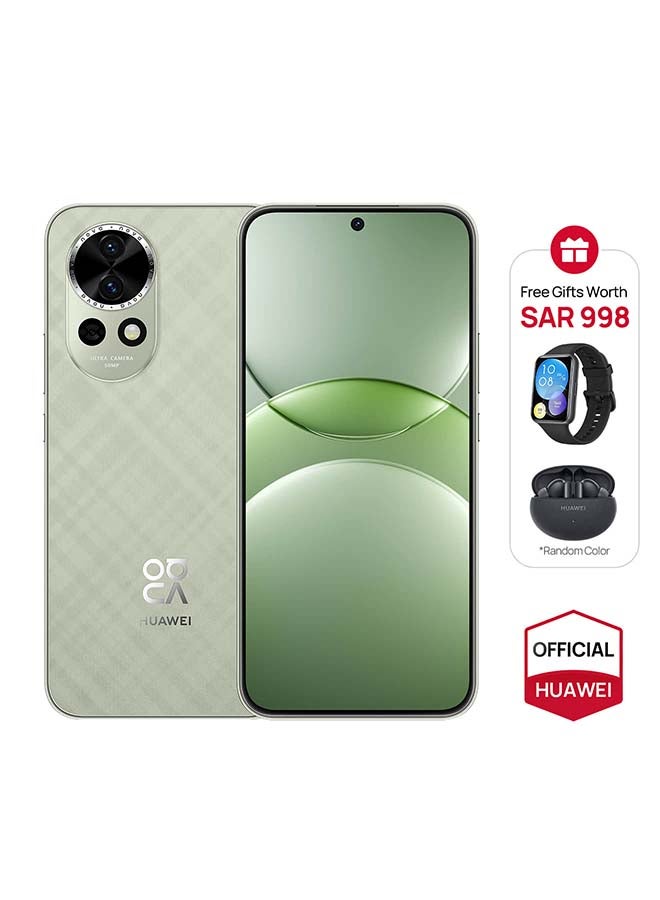 HUAWEI Nova 13 Dual SIM Smartphone Loden Green 12GB RAM  256GB 4G - Middle East Version with (Free  FreeBuds 5i And  Watch Fit 2)  - Image 1