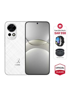 HUAWEI Nova 13 Dual SIM Smartphone White 12GB RAM  256GB 4G - Middle East Version with [ FREE  FreeBuds 5i aNd  WATCH FIT 2 ]  - Image 1