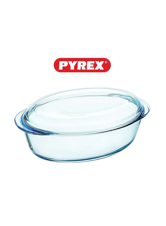 Pyrex Essential Casseroles Oval 4L - Versatile Borosilicate Glass Dish for Baking, Roasting, and Serving Clear 4L - Image 3