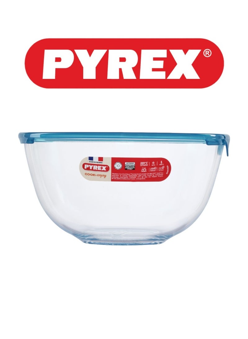 Pyrex Prep & Store Mixing Bowl with Lid Clear 2.2Liters - Image 2