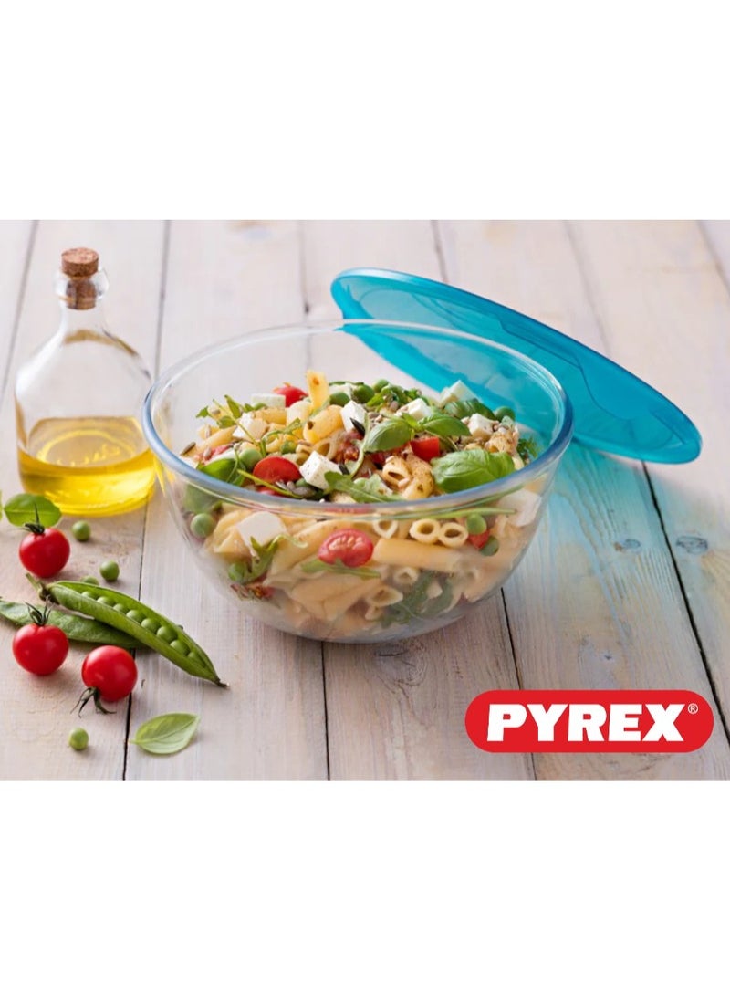 Pyrex Prep & Store Mixing Bowl with Lid Clear 2.2Liters - Image 4