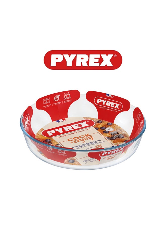 Pyrex Bake & Enjoy Cake Dish 25cm - Scratch-Resistant Glass for Seamless Baking and Serving - Image 2