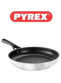 Pyrex Expert Touch 24 cm Fry Pan with Non-Stick Coating, Embossed Relief, and Ergonomic Handle 24 cmcm - pnsku/N70139631V/45/_/1739788819/5a85d81e-8e8e-4a1b-b354-31b688dd1411