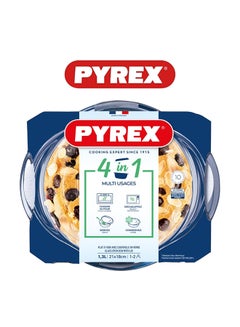 Pyrex Essential Casserole Round 1.4L - Durable Borosilicate Glass for Versatile Cooking and Serving Clear 1.4L - pnsku/N70139653V/45/_/1738922771/a9926759-5eb8-46c9-a0a3-8982ce55bd05