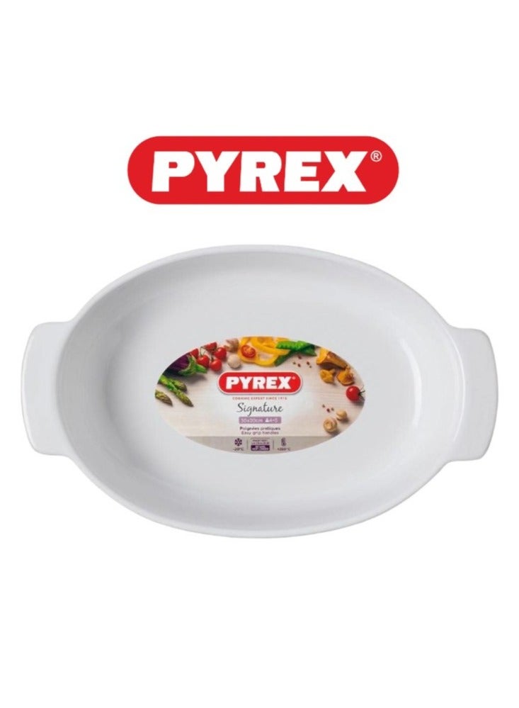 PYREX Pyrex Signature Oval Roaster 30x20cm - Stylish & Durable Cooking Solution Grey  - Image 1