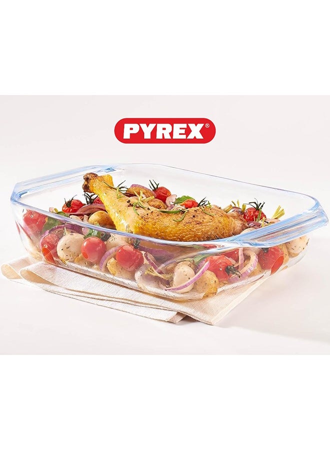 PYREX Pyrex Irresistible Rectangular Roaster 1.4L - Versatile Borosilicate Glass Kitchen Essential  - Image 3