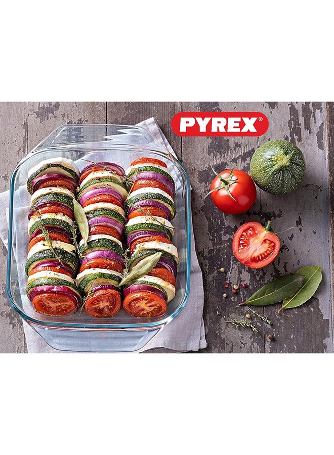 PYREX Pyrex Irresistible Rectangular Roaster 2.9L - Versatile Borosilicate Glass Kitchen Essential Clear  - Image 4