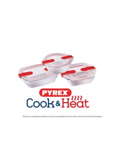 Pyrex Cook & Heat Squared Borosilicate Glass Roaster with Airtight Lid, 14x12cm – Oven, Freezer, Microwave Safe White 1Liters - pnsku/N70139674V/45/_/1736164909/de30727f-0bcd-422a-9d23-6bd0d8fb2985