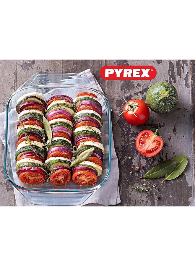 Pyrex Irresistible Rectangular Roaster 2.1L - Versatile Borosilicate Glass Kitchen Essential Clear - pnsku/N70139675V/45/_/1738922808/3b444059-c175-4a8f-b046-6ebbd59dac64