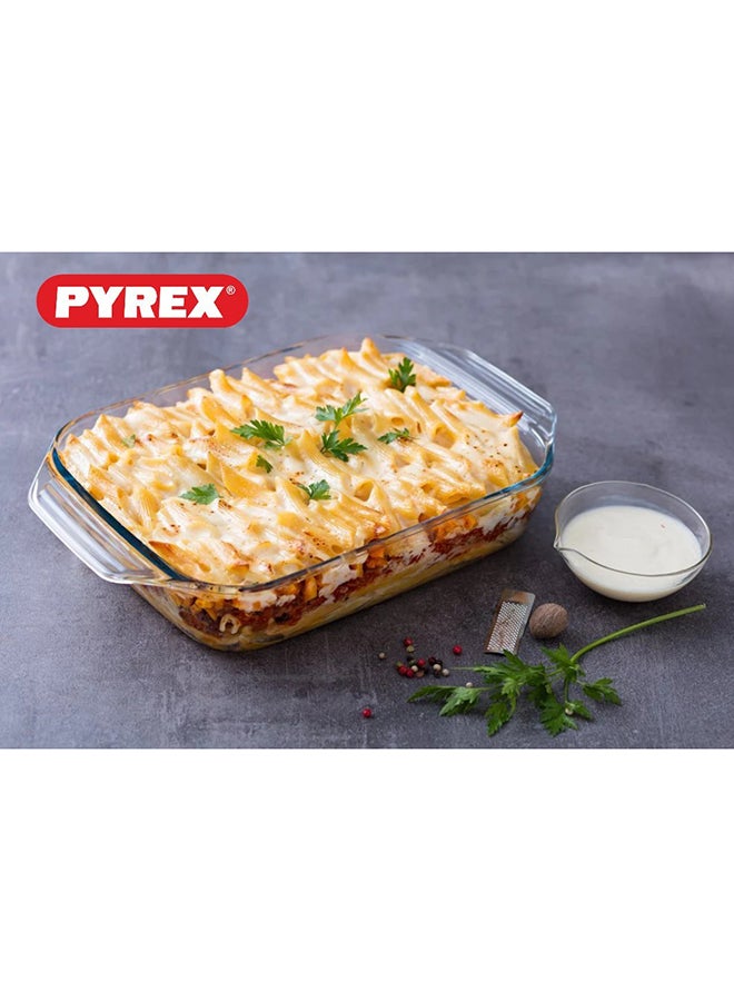 Pyrex Irresistible Rectangular Roaster 2.1L - Versatile Borosilicate Glass Kitchen Essential Clear - pnsku/N70139675V/45/_/1738922809/f857af75-2d41-49c5-8ca3-d787553b51c0