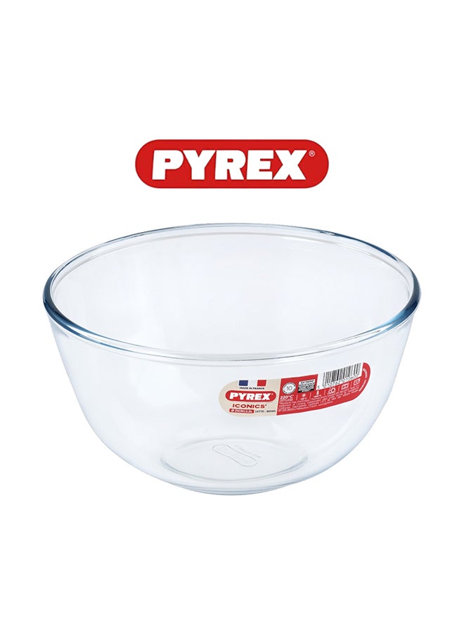 Pyrex 2L Glass Mixing Bowl - Heat Resistant and Stackable Clear 2Liters - Image 2