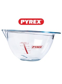 PYREX Pyrex Glass Expert Mixing Bowl 4.2L – Large Capacity, Heat-Resistant, with Measurement Markings Clear 4.2Liters  - Image 3