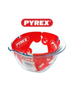 PYREX Pyrex Glass Expert Mixing Bowl 4.2L – Large Capacity, Heat-Resistant, with Measurement Markings Clear 4.2Liters  - Image 2
