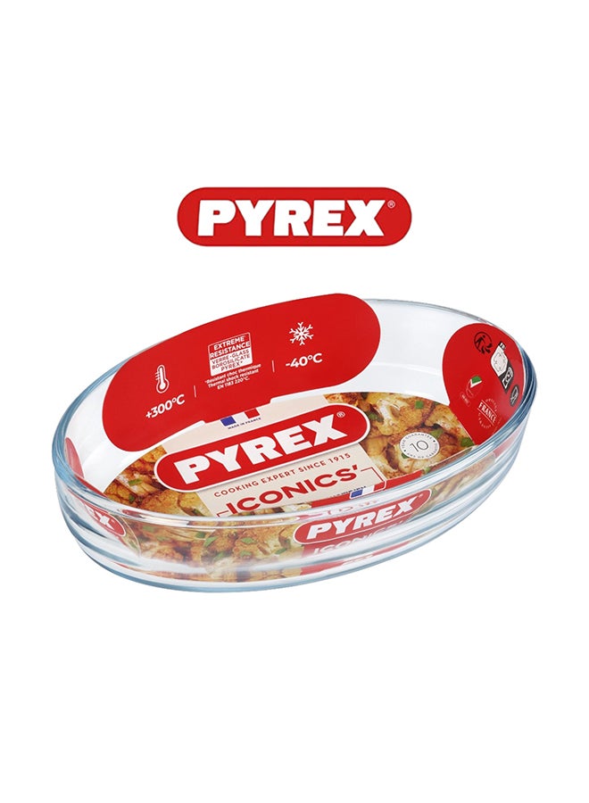 PYREX Pyrex Essentials Multipurpose Oval Roaster 3L – Durable & Versatile Cooking Solution Clear  - Image 2