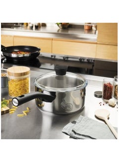 Pyrex Expert Touch 20 cm Saucepan with Lid, 3-Layer Non-Stick Coating, Y-Shaped Handle 20Cm - pnsku/N70139707V/45/_/1736164910/e822acf7-b6d9-4c89-a853-5f7e6165c1ff