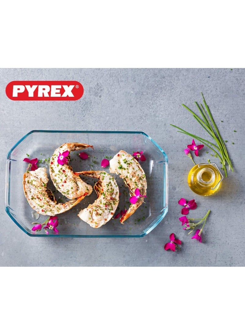PYREX Pyrex Inspiration Rectangle Roaster - 3.2L (33x22 cm) Clear  - Image 4