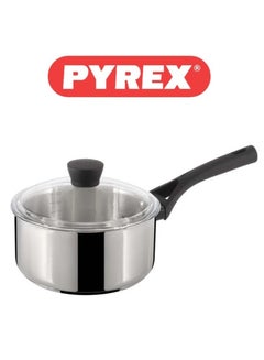 PYREX Pyrex Expert Touch 18 cm Saucepan with Lid, 3-Layer Non-Stick Coating, Y-Shaped Handle 18cm  - Image 2