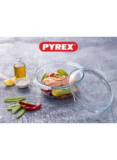 PYREX Pyrex Essential Casserole Round 4.9L - Durable Borosilicate Glass for Versatile Cooking and Serving Clear 4.9L  - Image 5