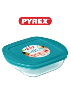 Pyrex Cook & Store Squared Roaster with Lid - 2.2L Capacity for Versatile Cooking and Storing Green 2.2Liters - pnsku/N70139724V/45/_/1736164923/71d93781-875f-422e-b57e-004d37265418