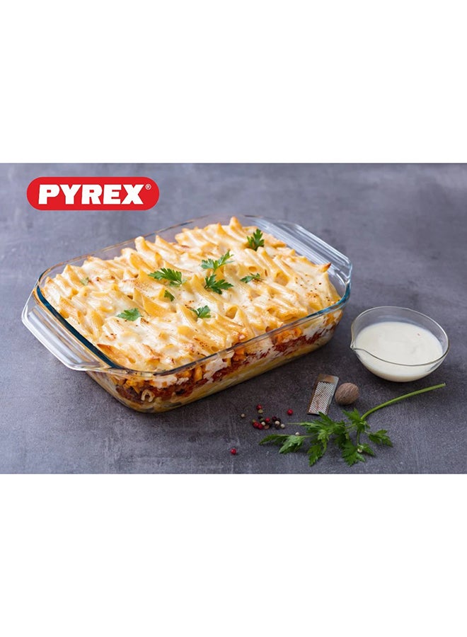 PYREX Pyrex Irresistible Rectangular Roaster 3.8L - Versatile Borosilicate Glass Kitchen Essential Clear  - Image 5