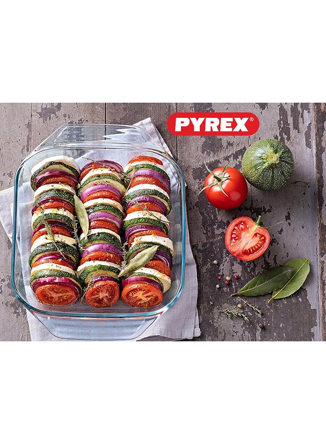 PYREX Pyrex Irresistible Rectangular Roaster 3.8L - Versatile Borosilicate Glass Kitchen Essential Clear  - Image 4
