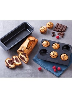 Pyrex Magic Non-Stick 6 Hole Muffin Tray - Easy Grip Handle, Oven and Dishwasher Safe - pnsku/N70139734V/45/_/1736164937/a146ad7c-5a9b-46ae-900b-f1139949494d