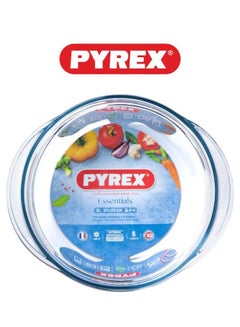 PYREX Pyrex Essential Casserole Round 3L - Durable Borosilicate Glass for Versatile Cooking and Serving Clear 3L  - Image 1
