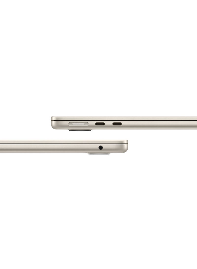 Apple - Customize MacBook Air MC8P4 13.6-inch Display, Apple M3 chip with 8‑core CPU, 10‑core GPU/24GB RAM/512GB SSD/macOS English Starlight - Image 1