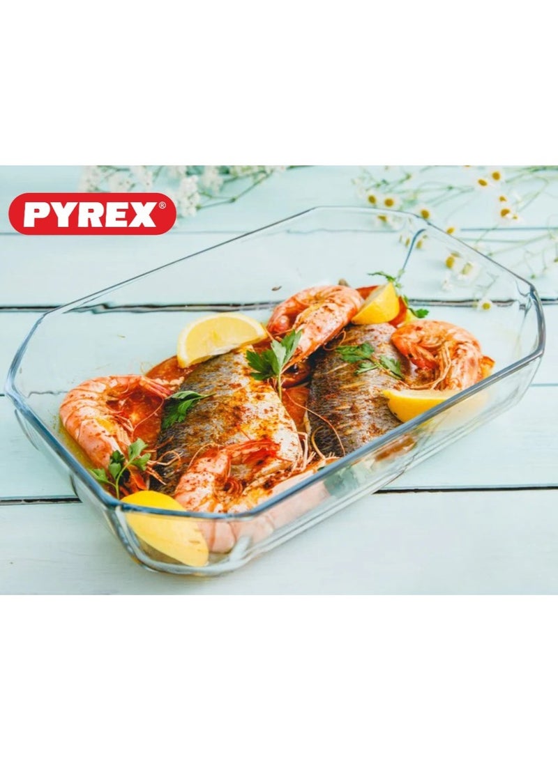 PYREX Pyrex Inspiration Rectangle Roaster - 2.6L (30x20 cm) Clear  - Image 3