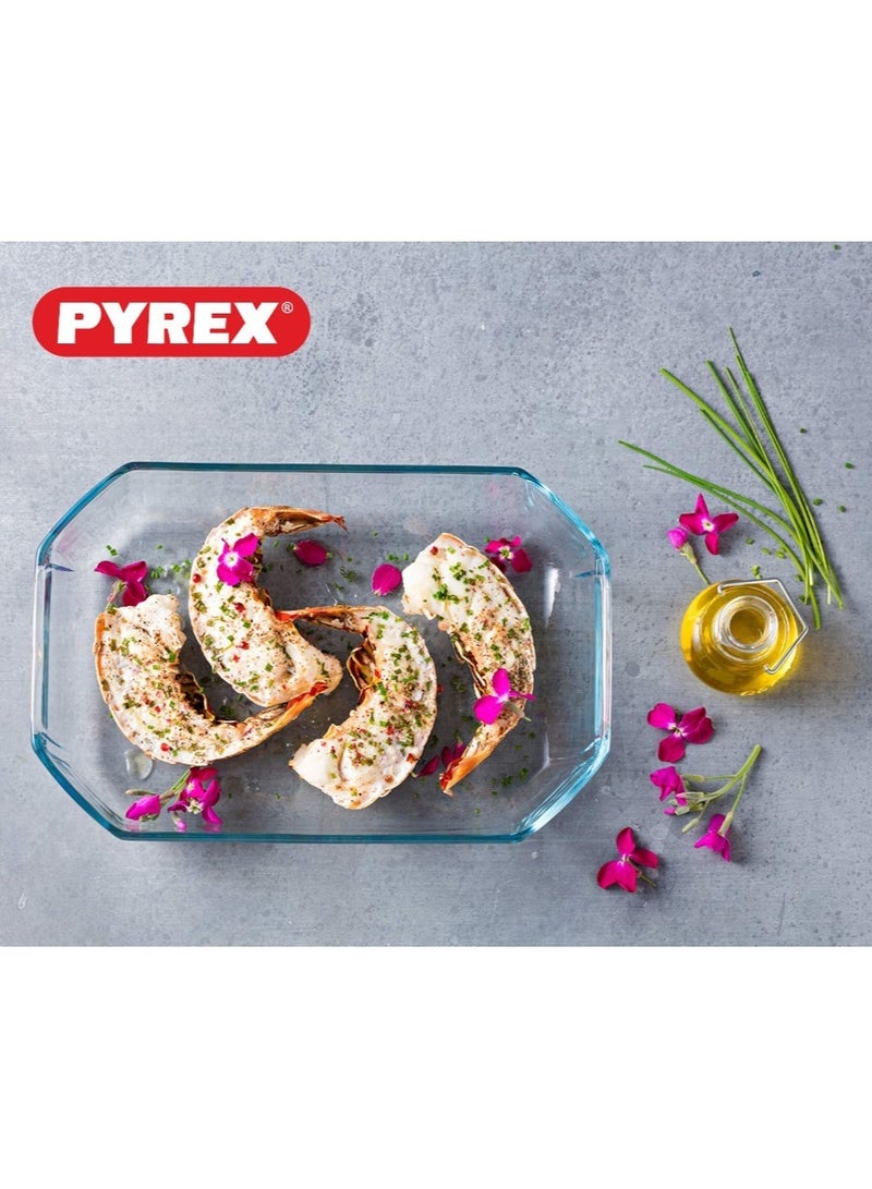 PYREX Pyrex Inspiration Rectangle Roaster - 2.6L (30x20 cm) Clear  - Image 4