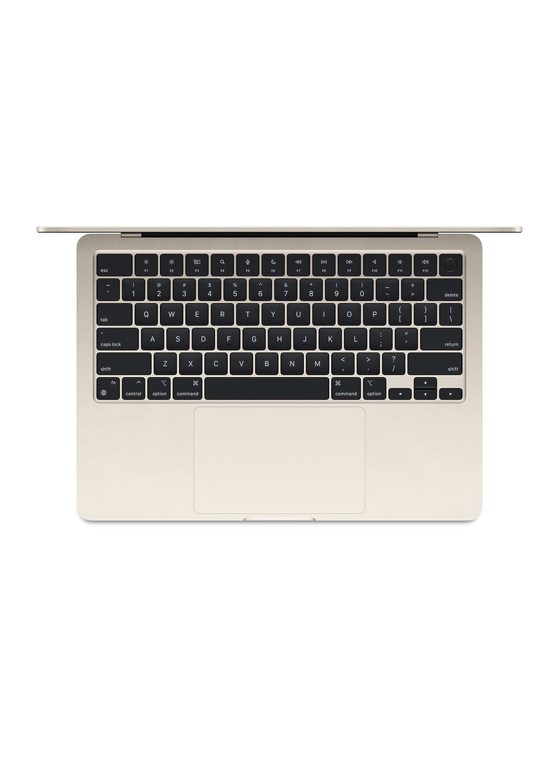 ابل  Customize MacBook Air MC8P4 13.6-inch Display, Apple M3 chip with 8‑core CPU, 10‑core GPU/24GB RAM/512GB SSD/macOS English/Arabic Starlight - Image 2