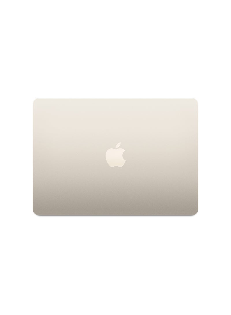 ابل  Customize MacBook Air MC8P4 13.6-inch Display, Apple M3 chip with 8‑core CPU, 10‑core GPU/24GB RAM/512GB SSD/macOS English/Arabic Starlight - Image 5