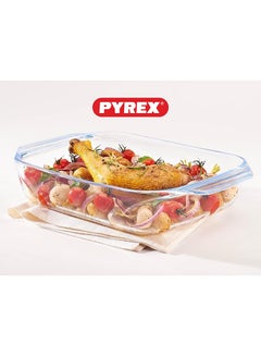 Pyrex Irresistible Squared Roaster 2.3L - Versatile Borosilicate Glass Kitchen Essential - pnsku/N70139767V/45/_/1738922817/4eb37349-5fe3-4e71-98a0-b59e1c55fb38