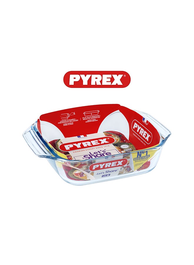 Pyrex Irresistible Squared Roaster 2.3L - Versatile Borosilicate Glass Kitchen Essential - Image 2