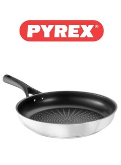 Pyrex Expert Touch 26 cm Fry Pan with Non-Stick Coating, Embossed Relief, and Ergonomic Handle 26 cmcm - pnsku/N70139768V/45/_/1739788894/450978cc-cd87-4c79-89f3-f2b97873aab0