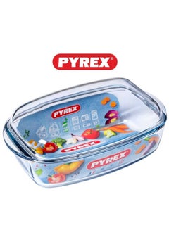 PYREX Pyrex Essential Casseroles Rectangular 4.6L - Versatile Borosilicate Glass Dish for Baking, Roasting, and Serving 4.6L  - Image 1